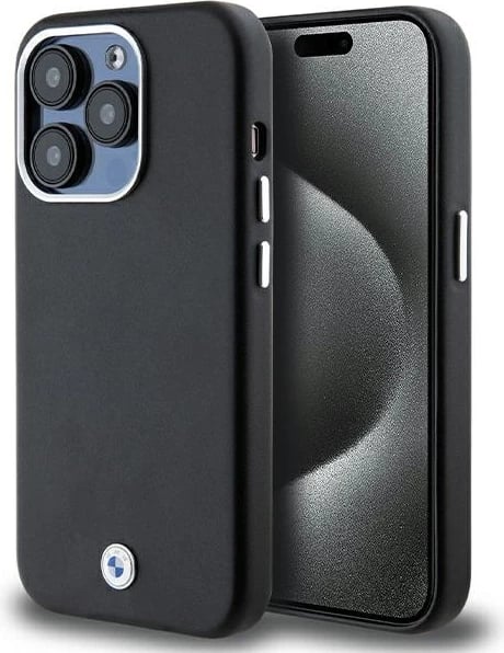 Mbështjellës BMW Signature Wrapped Metal MagSafe për iPhone 14 Pro, i zi
