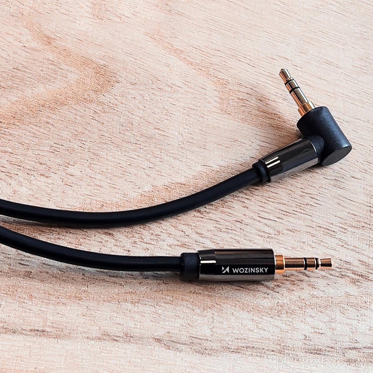 Kabllo AUX Wozinsky WACSAB-3M, mini jack 3.5 mm (mashkull-mashkull), 3 m, e zezë