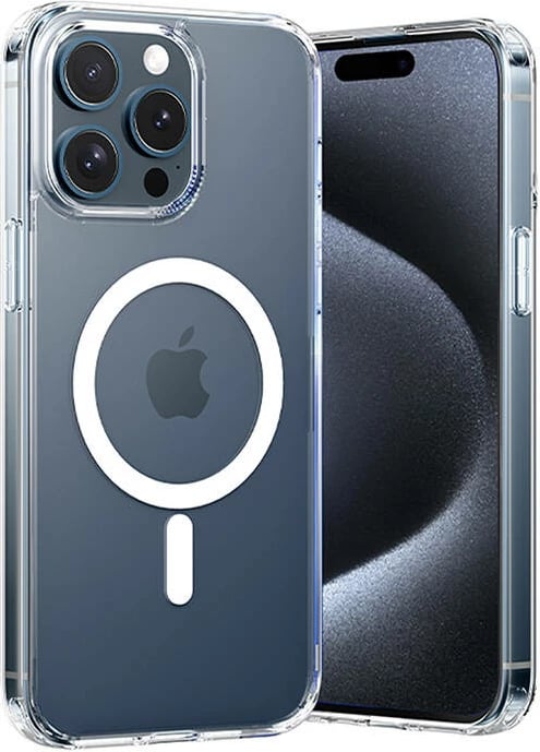 Mbështjellës Vention KUCT0-40 për iPhone 15 Pro Max, transparent, me MagSafe