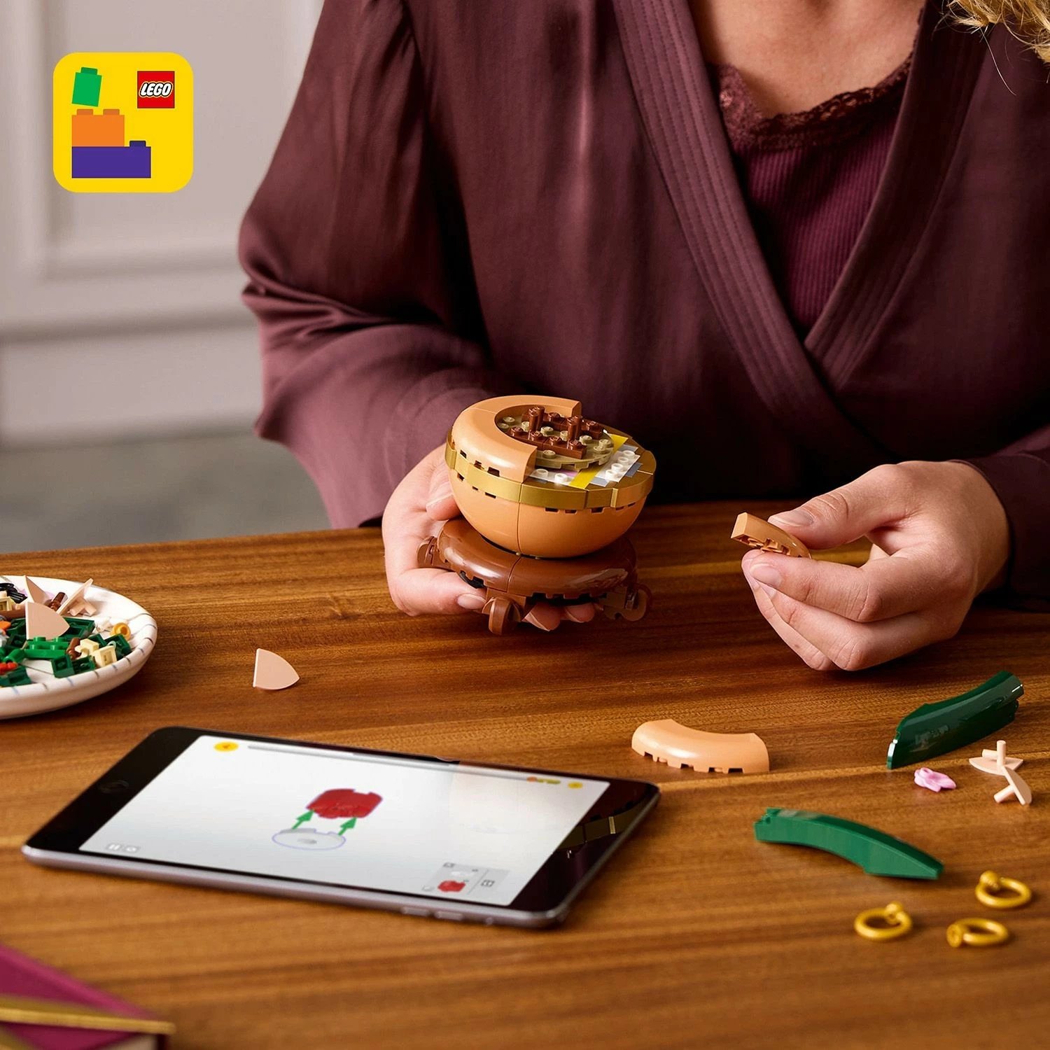 Set ndërtimi LEGO Mini Orchid, 274 pjesë, plastikë, shumëngjyrësh