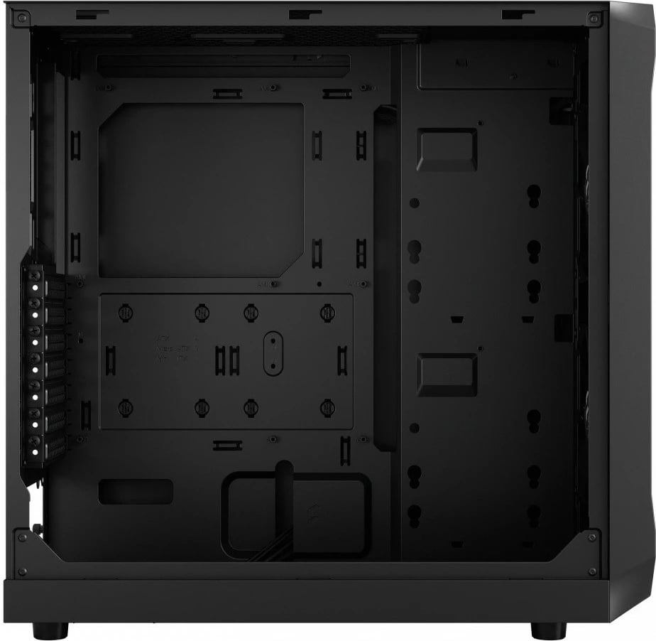 Kasë Fractal Design Focus 2, Midi Tower, ATX/Micro ATX/Mini ITX, Tempered Glass, e zezë
