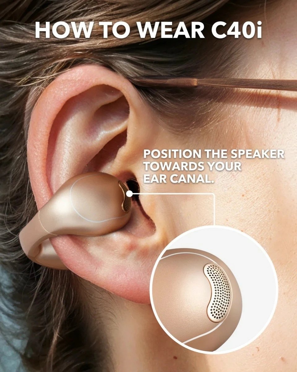 Kufje wireless Anker Soundcore C40i, Bluetooth, Gold