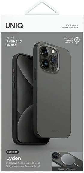 Mbështjellës UNIQ Lyden DS për iPhone 15 Pro Max 6.7", MagClick, blu e zezë