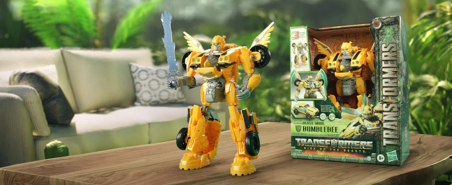 Lodër aksioni Hasbro Transformers Bumblebee, plastikë, elektronike, e verdhë