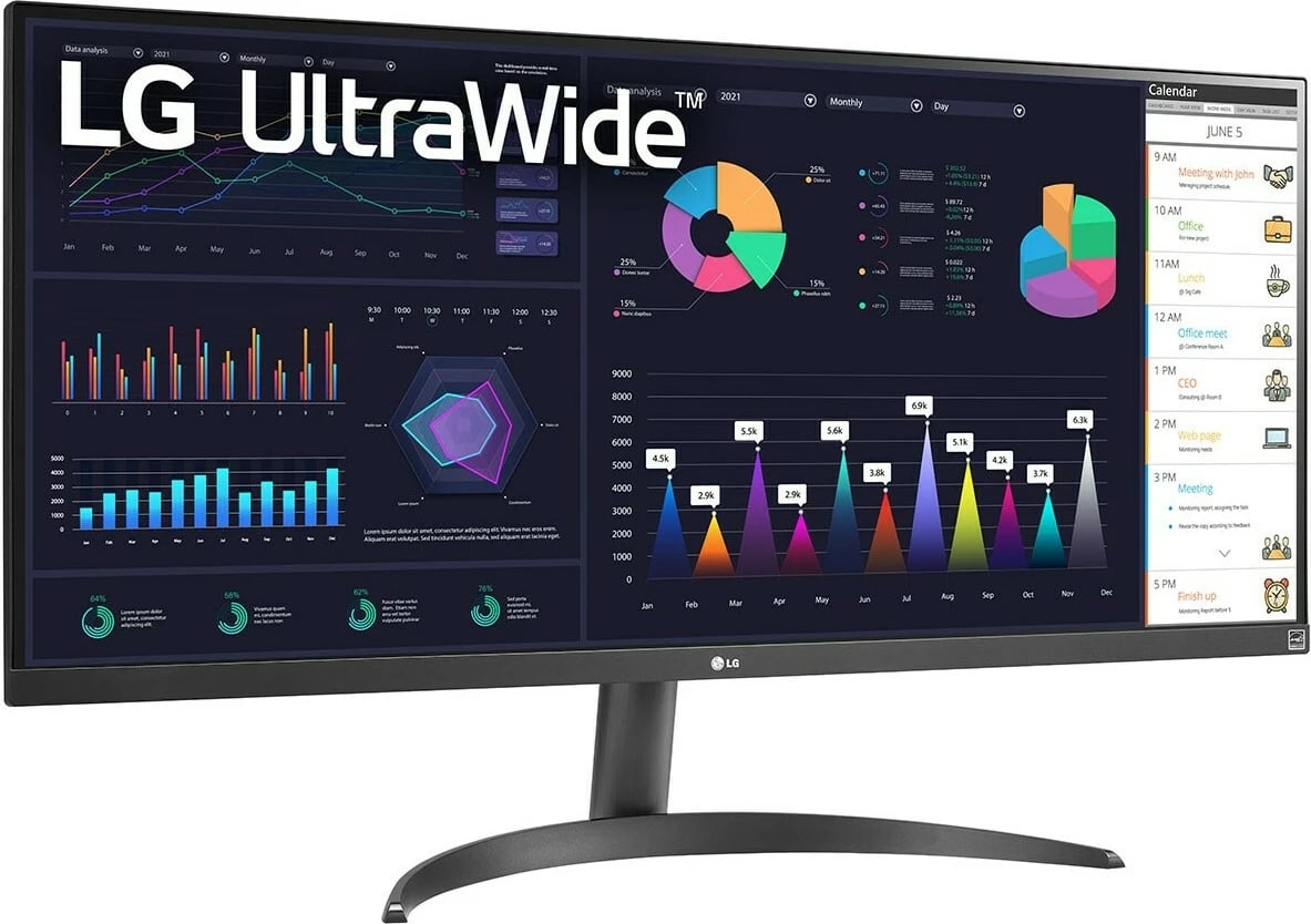 Monitor LG 34WQ500-B, 34", UltraWide Full HD, i zi