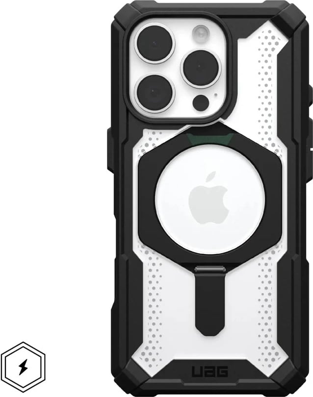 Mbështjellës Urban Armor Gear Plasma XTE për celular, Apple, 16 cm (6.3"), TPU, i zi/transparente
