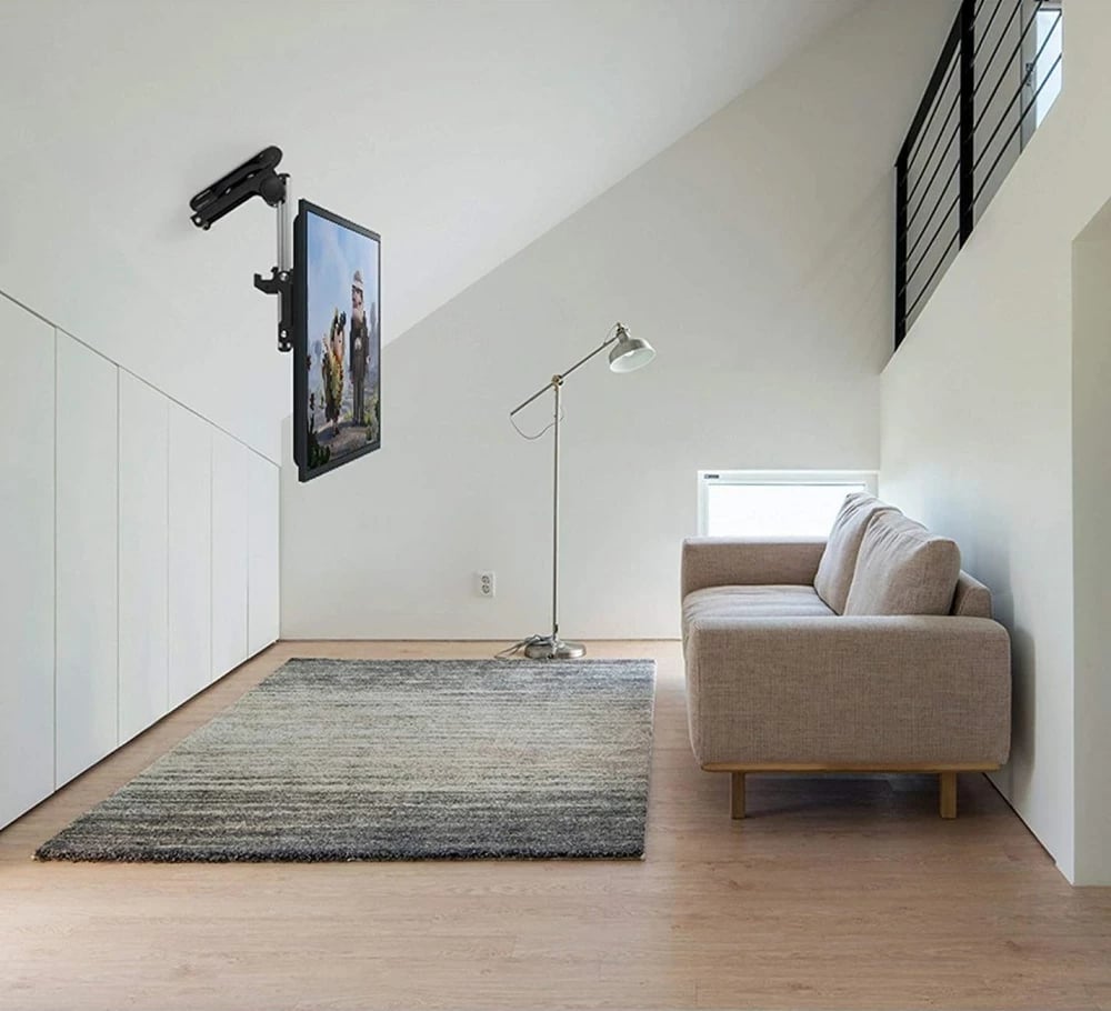Mbajtës TV Techly ICA-CPLB-222, 37", Tavan, i Zi