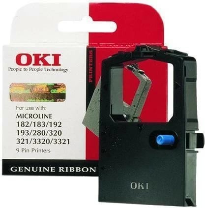 Shirit ngjyrosës OKI ML Tape, për Microline 182/192/193/280/320/321/3310/3311/3320/3321, i zi