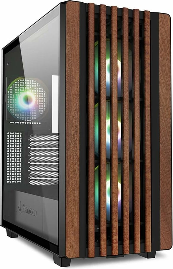 Kasë Sharkoon Rebel C70G RGB midi tower, e zezë