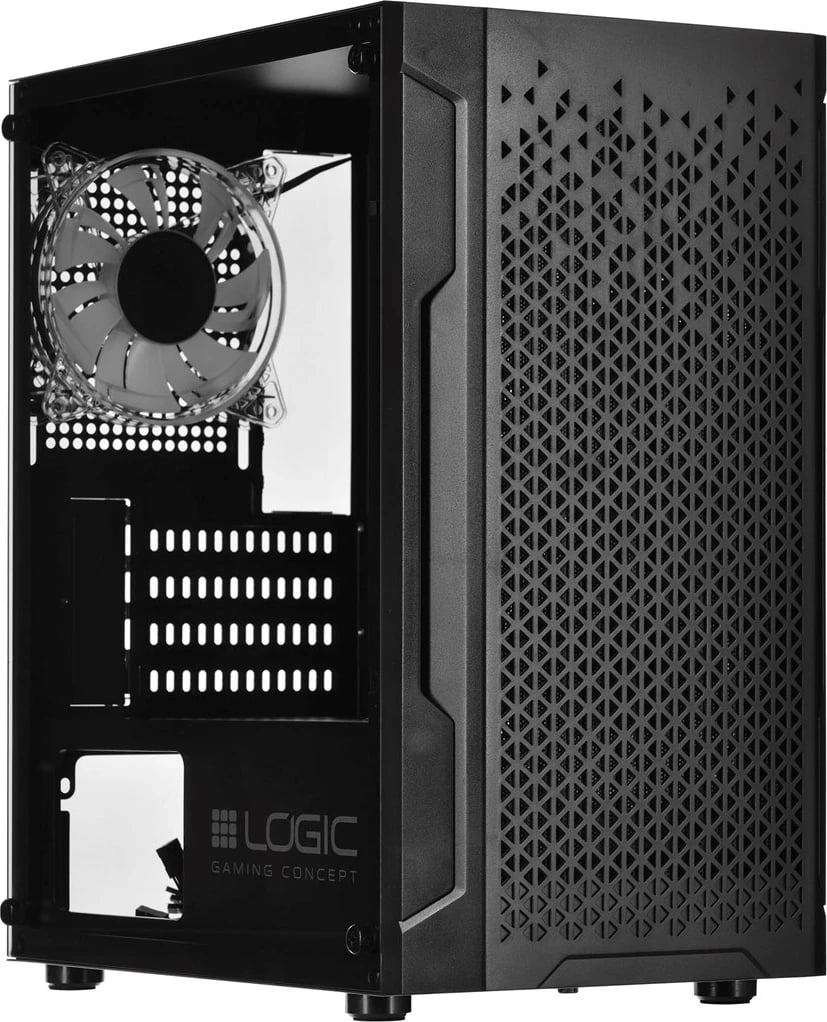 Kasë LOGIC ARAMIS ARGB Mini USB 3.0, e zeza