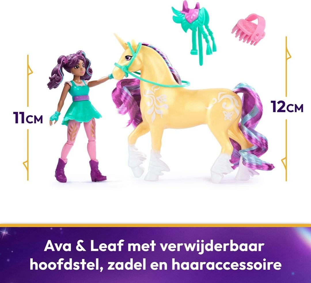 Lodër SPIN MASTER Unicorn Academy Ava & Leaf, multingjyrëshe