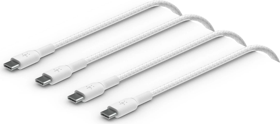 Kabllo USB-C Belkin CAB004BT1MWH2PK, 1 m, e bardhë