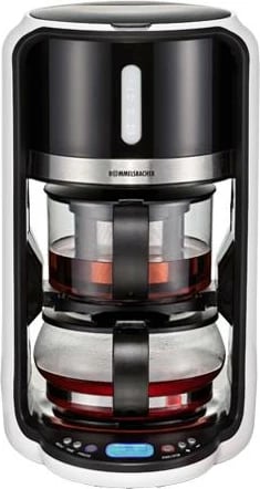 makinë çaji, Rommelsbacher, TA 1200, 1 L, programe 80/85/90/100°C, LCD, funksion ruajtje ngrohtësie, e zezë/argjend