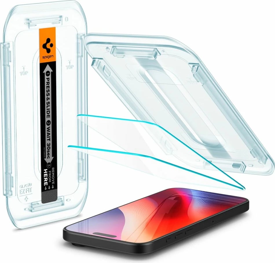 Xham mbrojtës Spigen Glas.tR EZ Fit për iPhone 16 Pro Max, 2 copë