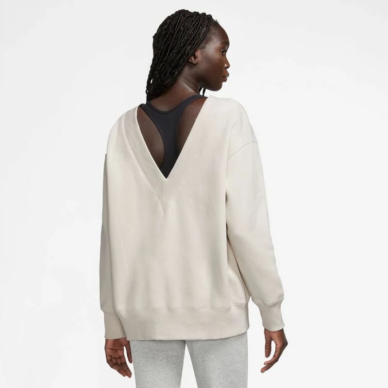Duks Nike Sportswear Phoenix Fleece për Femra, i Bardhë