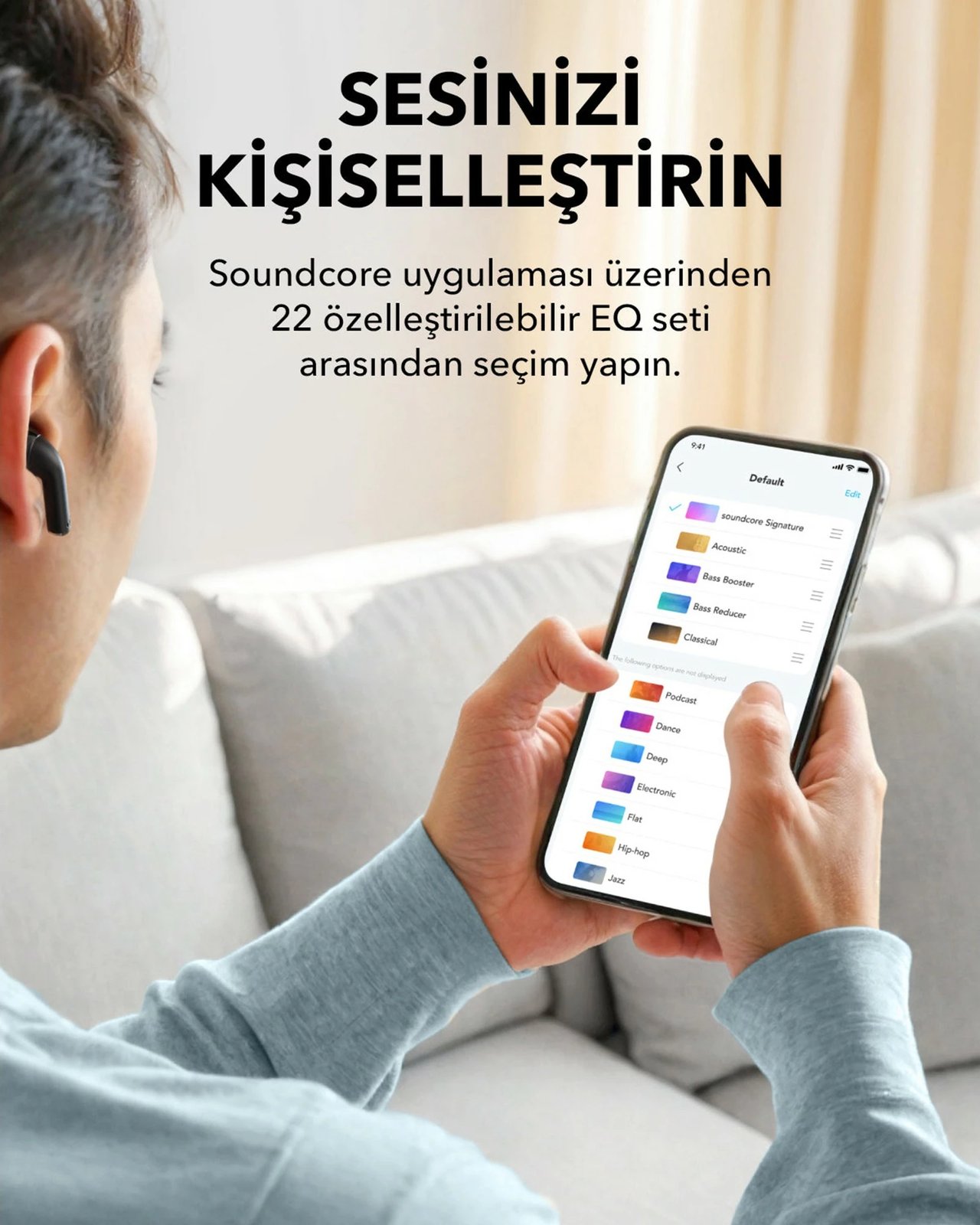 Kufje Anker Soundcore K20i, TWS, Bluetooth, USB Type-C, e zezë
