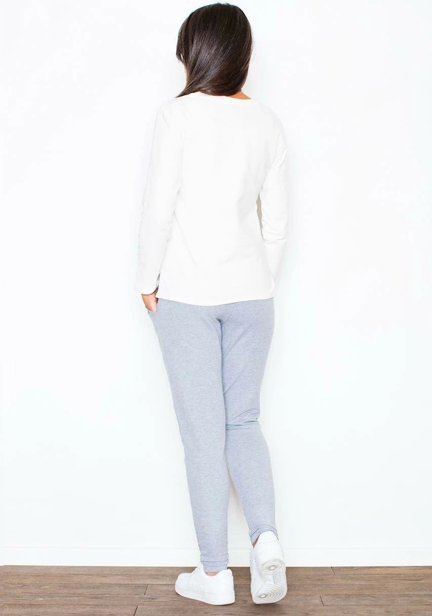 Pantallona sportive femra Figl 43914, të hirtë