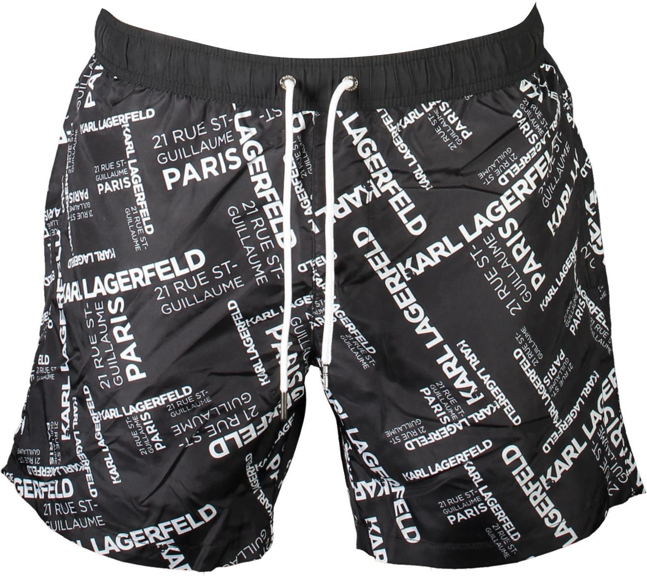 Shorce noti për meshkuj KARL LAGERFELD BEACHWEAR, të zeza