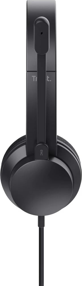 Kufje Trust HS-260 me mikrofon, neck-band, USB Type-A, e zezë