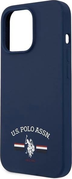 Mbështjellës U.S. Polo Assn. USHCP13XSFGV për iPhone 13 Pro Max 6.7", silikon, blu
