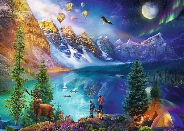 Puzzle Trefl Trip across America 2x500 elemente Puzzle Trefl Trip across America 2x500 elemente