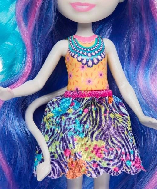 Set kukullë Enchantimals Mattel HNV28 me zebër dhe aksesorë, shumëngjyrëshe