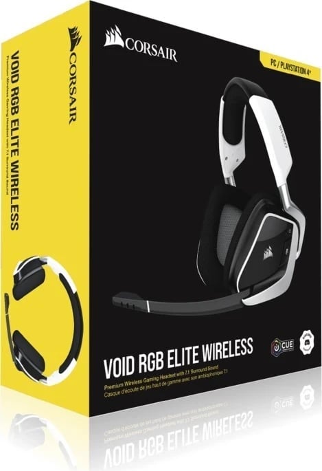 Kufje wireless Corsair Void Elite, të bardha
