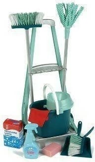 Set lodrash karrocë pastrimi Klein Leifheit 6562 me aksesorë, jeshile/bardhë