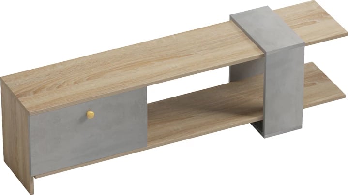 Standi TV, ngjyrë sonoma-gri çimento, 120x25x36.8cm