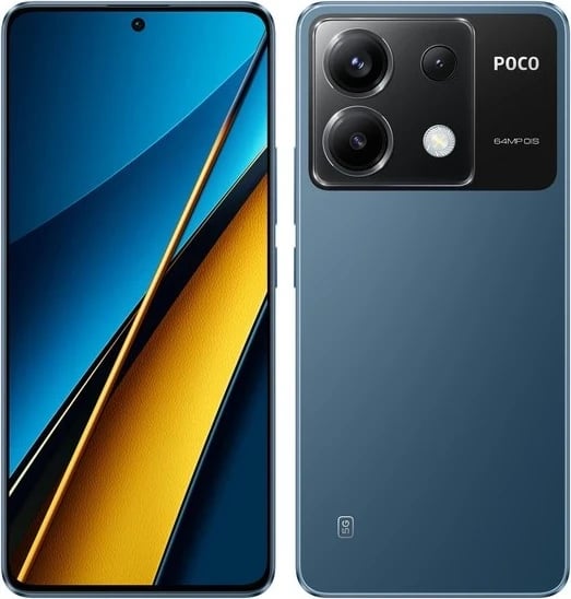 Celular POCO X6 5G, 12GB RAM, 256GB memorje, blu