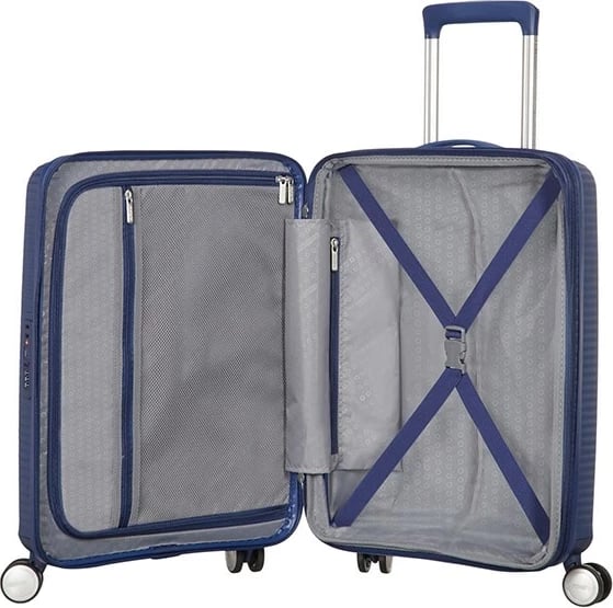 Valixhe American Tourister Spinner Expandable, 35.5 L, Polipropilen, Navy