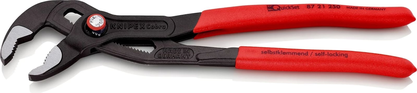 Knipex 87 21 250 kthetra, dorezë plastike, 250 mm, e kuqe