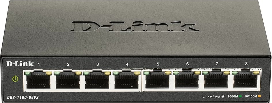 Switch D-Link DGS-1100-08V2, Managed, L2, Gigabit Ethernet, i zi