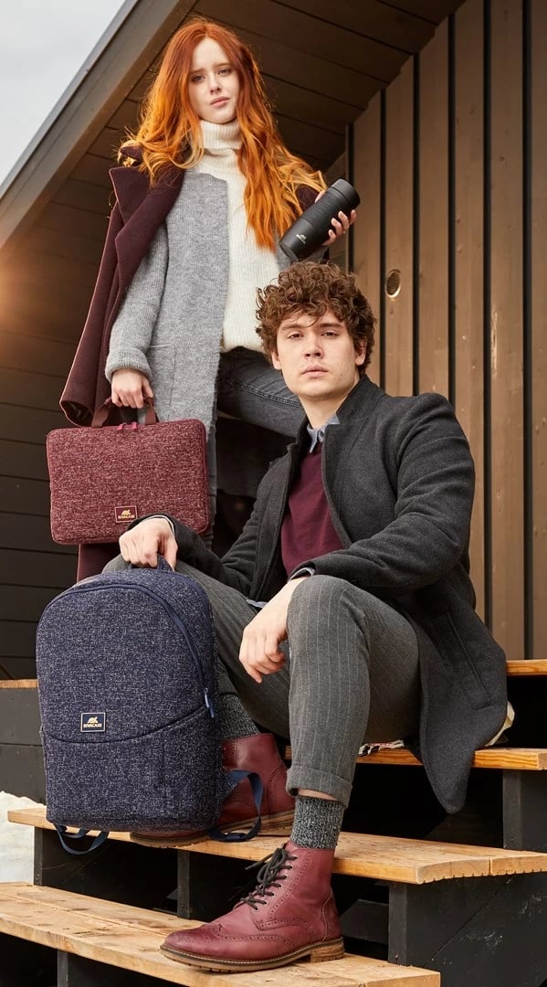 Mbështjellës laptopi RivaCase Anvik 13.3", me dorezë, i papërshkueshëm nga uji, i kuq