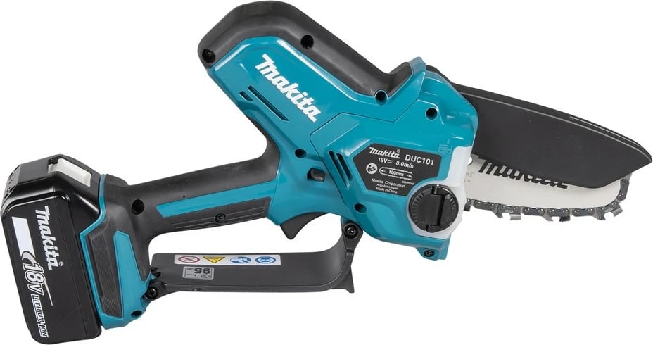 Sharrë elektrike Makita DUC101Z, 18V, 320W, 10cm, zi/kaltër Sharrë elektrike Makita DUC101Z, 18V, 320W, 10cm, zi/kaltër