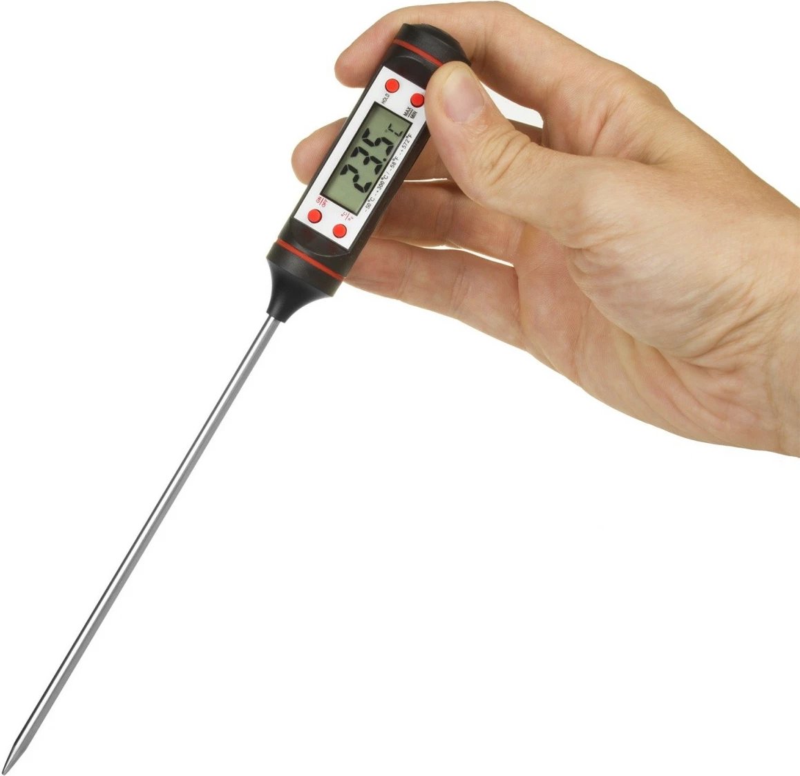 Termometër ushqimi GreenBlue GB178, probë 15cm, i zi