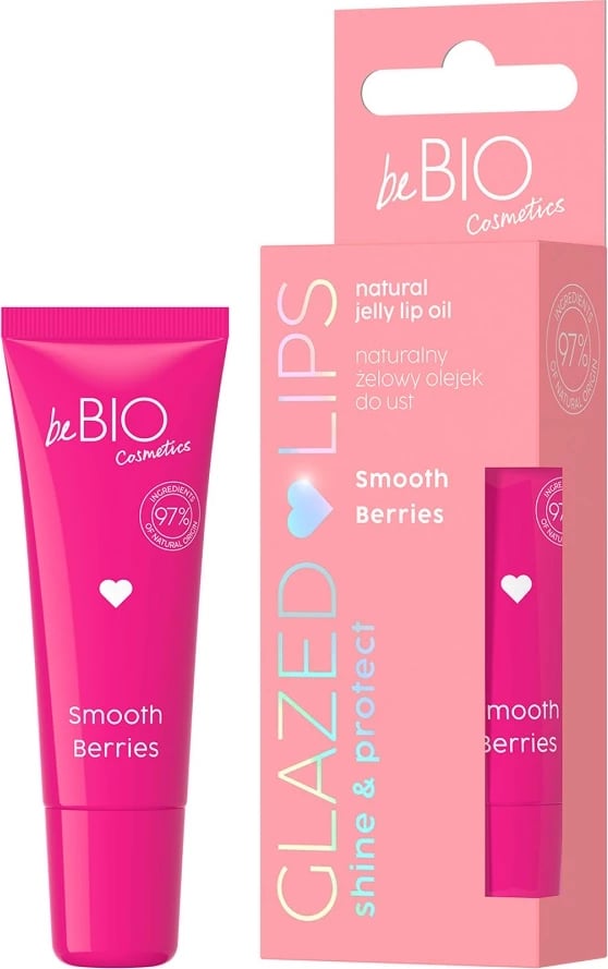 Vaj xhel për buzë për femra BeBio Glazed Lips Natural Gel Lip Oil Smooth Berries, 10ml