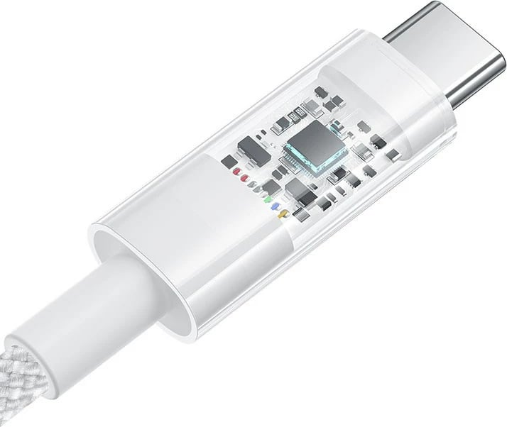 Kabllo Baseus Gem USB A në USB C, 1 m, 100 W, Bardhë