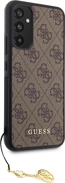 Mbështjellës Guess 4G Charms për Samsung Galaxy A34 5G, kafe
