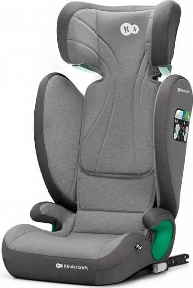 Ulëse makine për fëmijë Kinderkraft JUNIOR FIX 2 i-Size, 100-150 cm, Gri