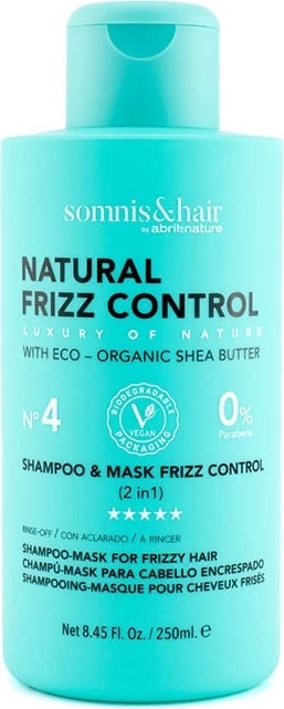 Shampon & maskë për flokë për femra Somnis&Hair Natural Frizz Control, 250ml