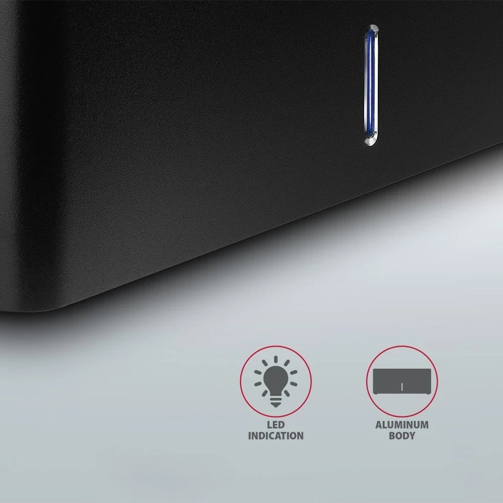 Stacion dokimi AXAGON ADSA-SN, USB 3.2 Gen 1, Alumini, Zi