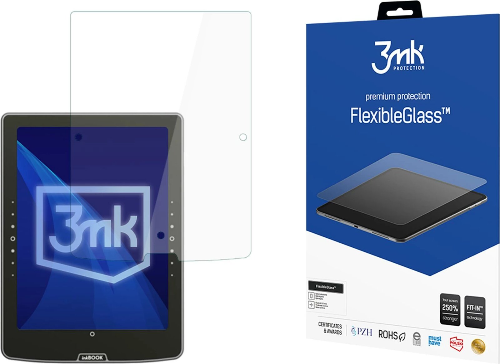 Xham mbrojtës hibrid 3mk FlexibleGlass për inkBOOK Solaris 6"