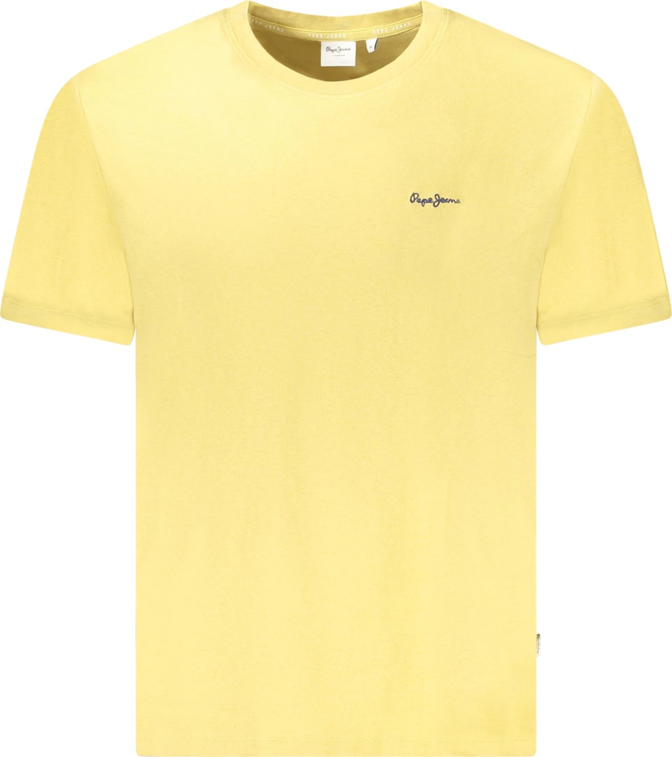 Maicë për meshkuj PEPE JEANS me menge të shkurta, e verdhë