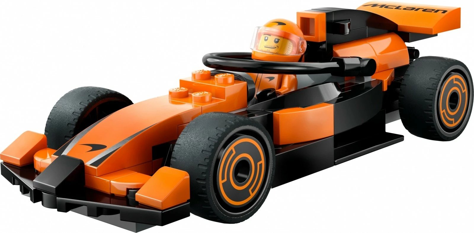 Set LEGO City 60442 F1 Driver me makinë McLaren, 86 pjesë, portokalli