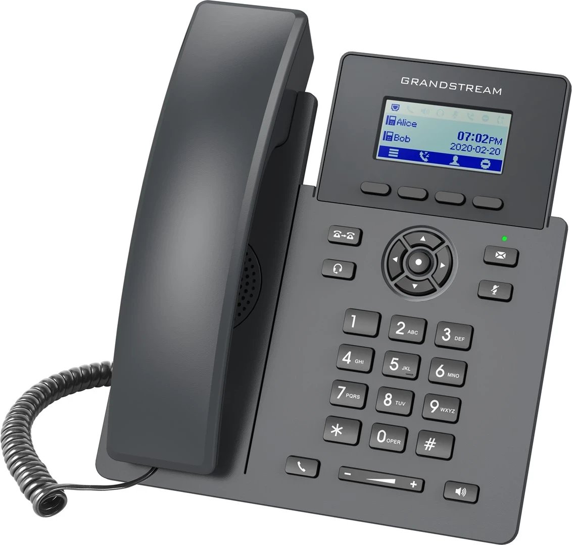 Telefon fiks Grandstream Networks GRP2601 IP, 1 linjë  LCD, i zi