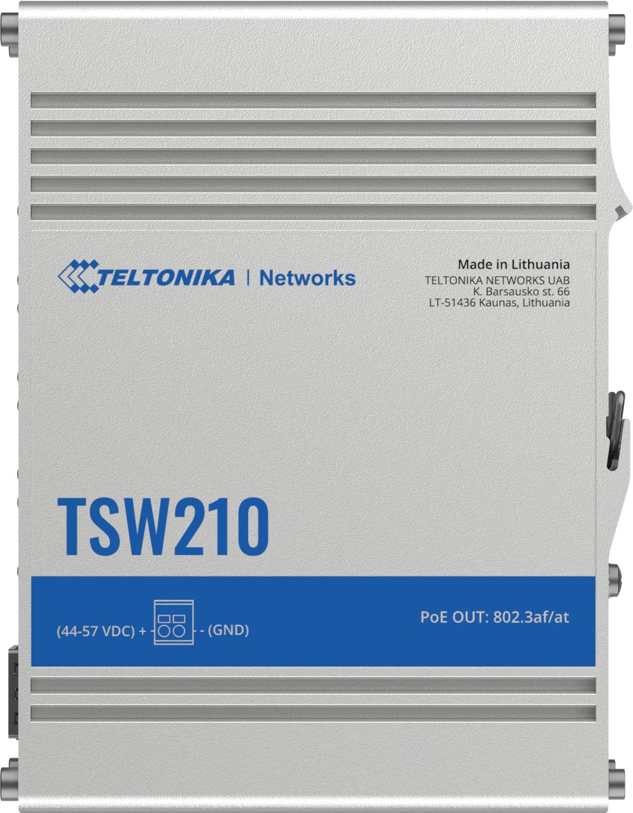 Switch Teltonika TSW210, Unmanaged, Gigabit Ethernet (10/100/1000), Montim në mur