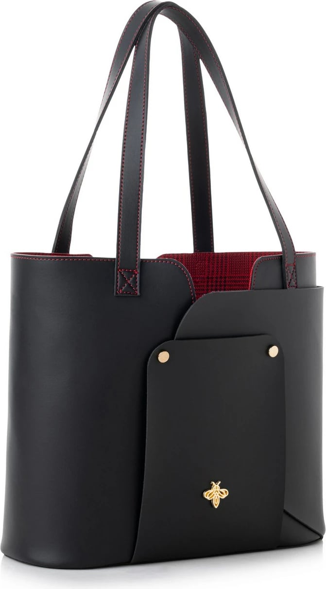 Tote bag Lucky Bees, e zezë, 1292