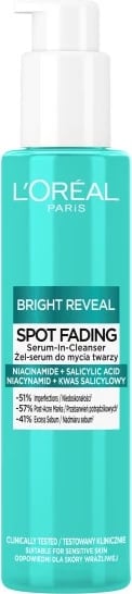 Xhel-serum për pastrim fytyre L'Oreal Paris Bright Reveal për femra 150ml
