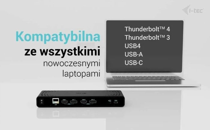 Kasë docking i-tec CADUA4KDOCKPDB, universal, 4K, Power Delivery 85W, e zezë